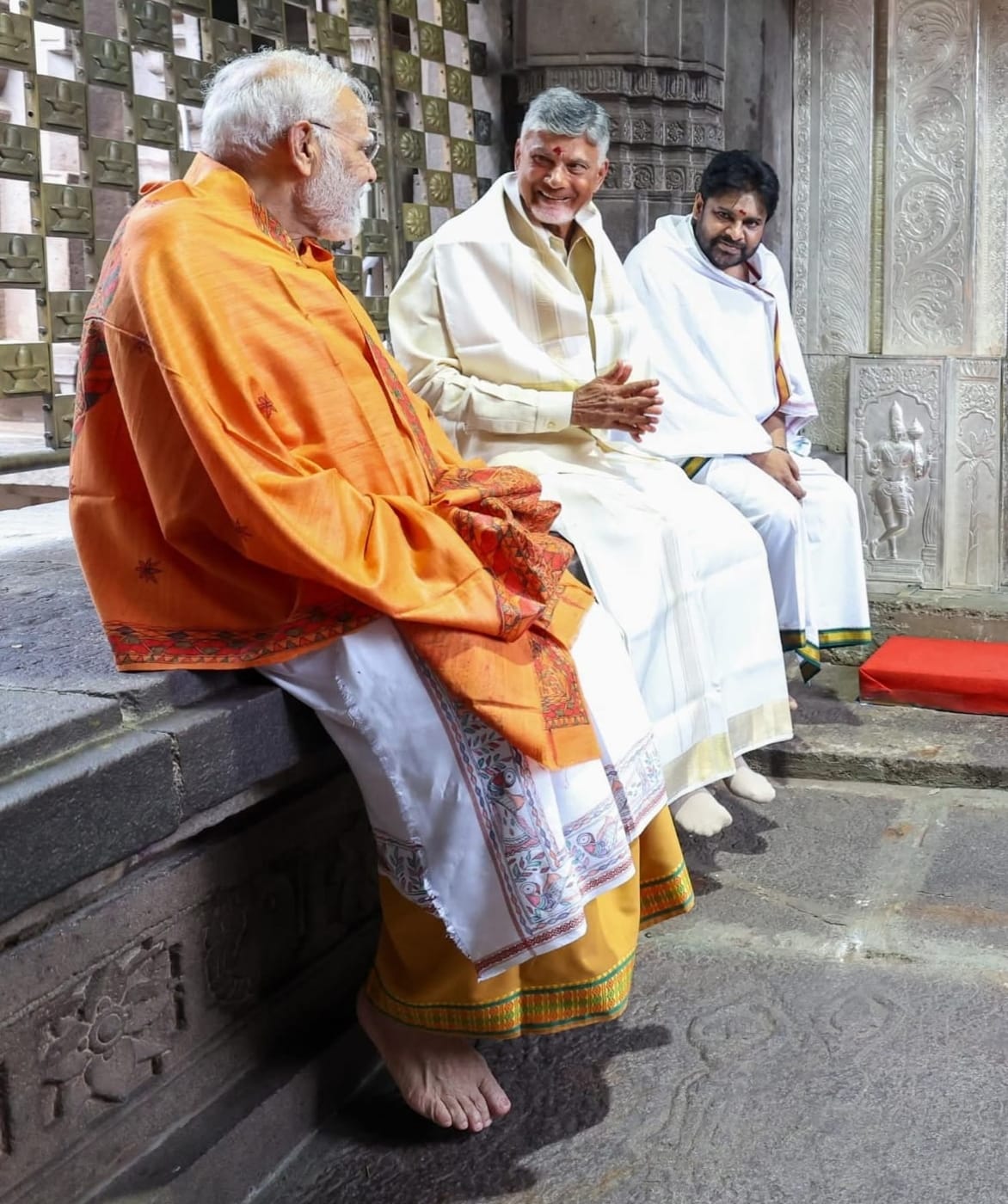 Narendra Modi. Chandrababu Naidu, Pawan Kalyan