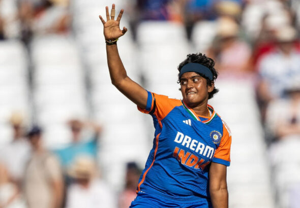 Telugu girl Shree Charani sets a new record in bowling in T20Is