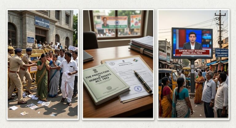 Joint Petition on AP Local Body Poll Violations to the NHRC