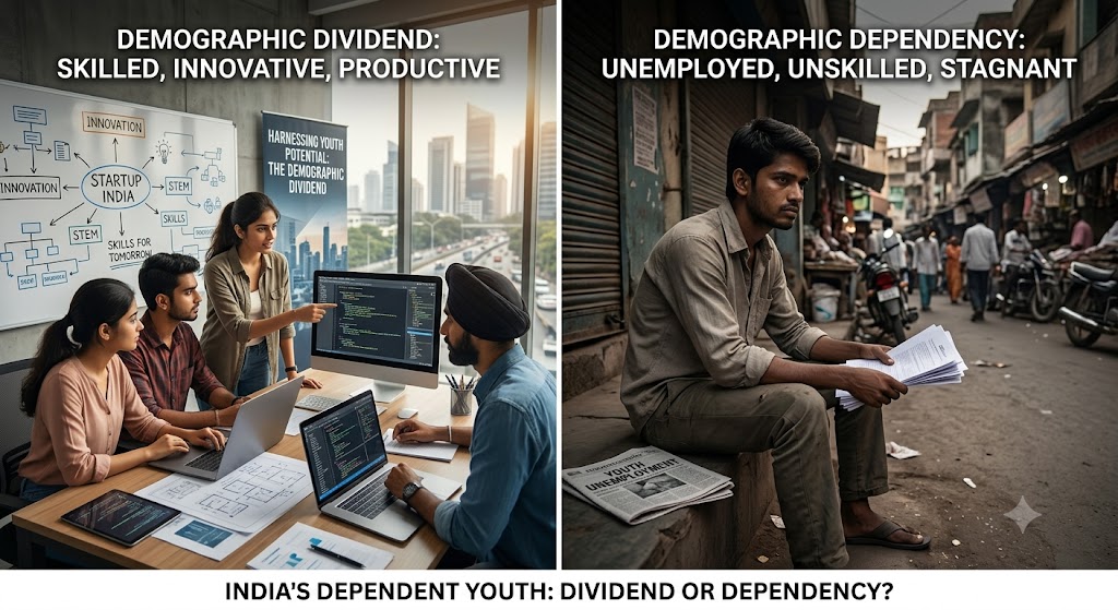 India’s Dependent Youth: Demographic Dividend or Demographic Dependency?