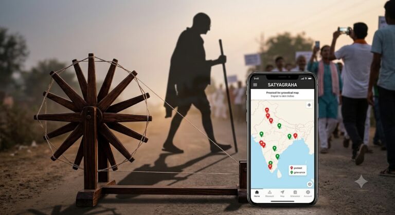 SATYAGRAHA OR POLITICAL GIMMICK?